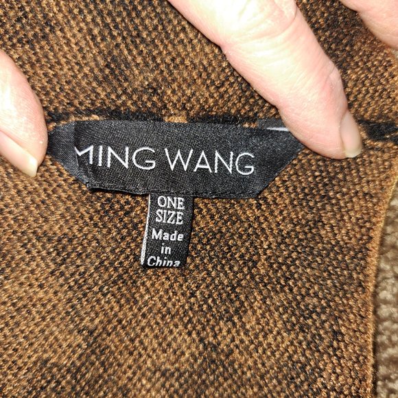 Ming Wang Spreading Hope Sweater Wrap one size - Picture 7 of 9